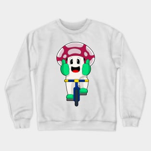 Mushroom Bicycle Crewneck Sweatshirt